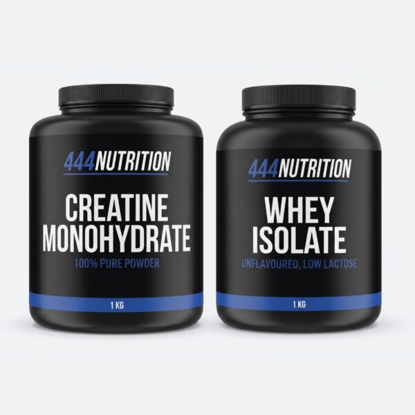 444 Compleet bundel met creatine en whey isolaat