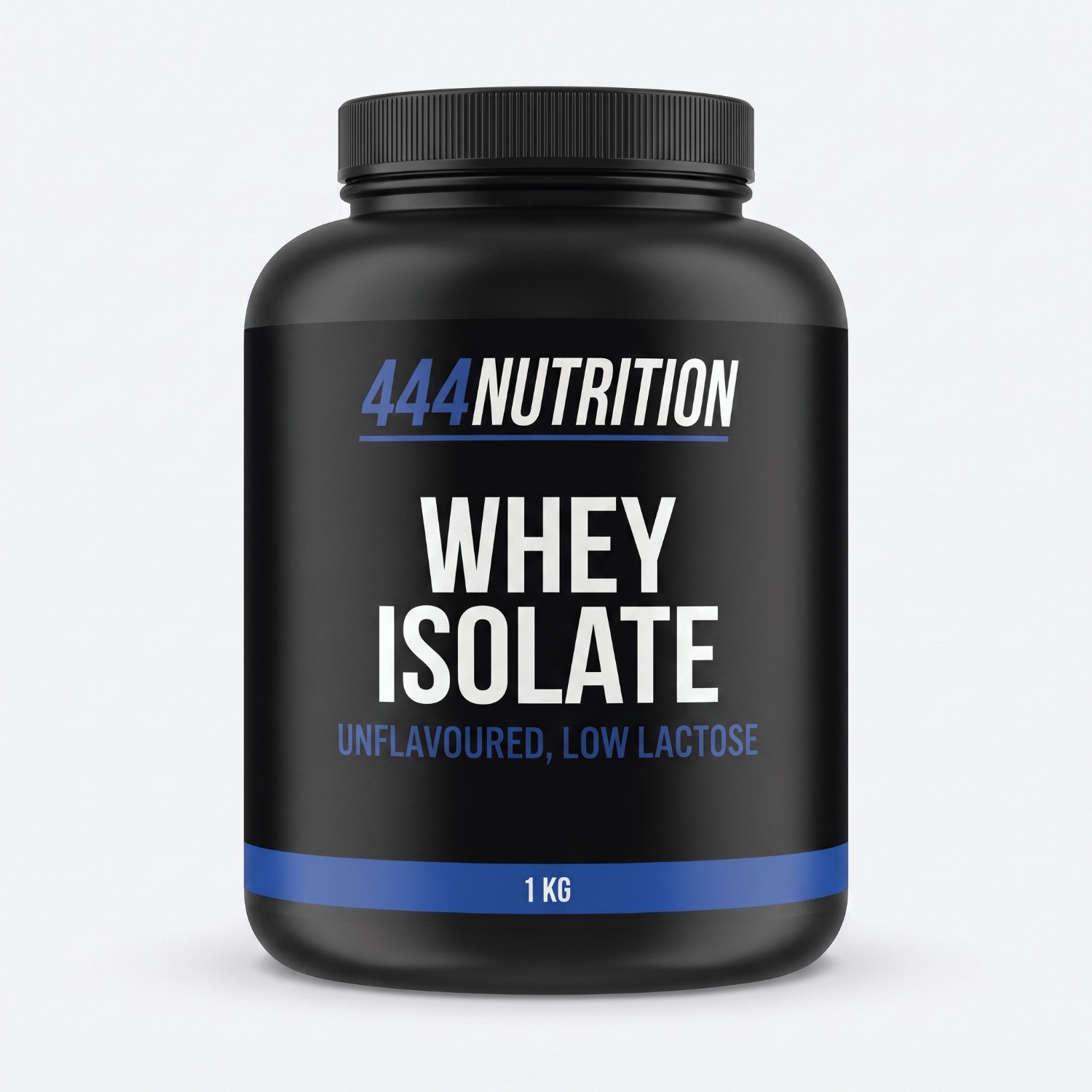 Pot whey isolaat 1 kilo, ongezoet, van 444 Nutrition